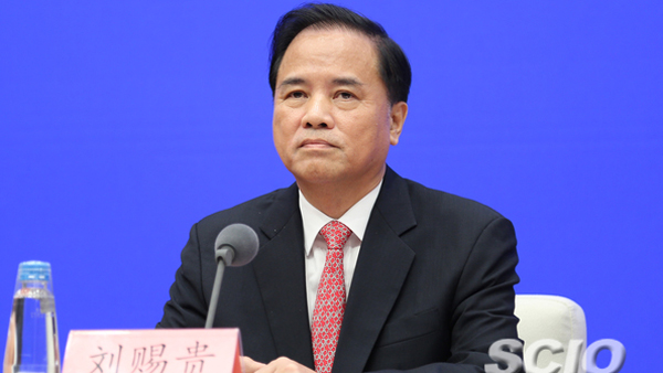 中共海南省委書記、海南省人大常委會主任劉賜貴(張馨 攝)