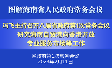 馮飛主持召開八屆省政府第1次常務會議