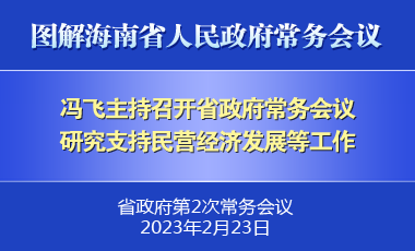 馮飛主持召開八屆省政府第2次常務會議