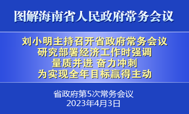 劉小明主持召開八屆省政府第5次常務會議