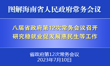 劉小明主持召開八屆省政府第12次常務會議
