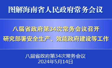 劉小明主持召開八屆省政府第34次常務會議