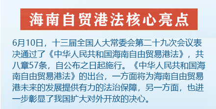 海南自貿港法核心亮點