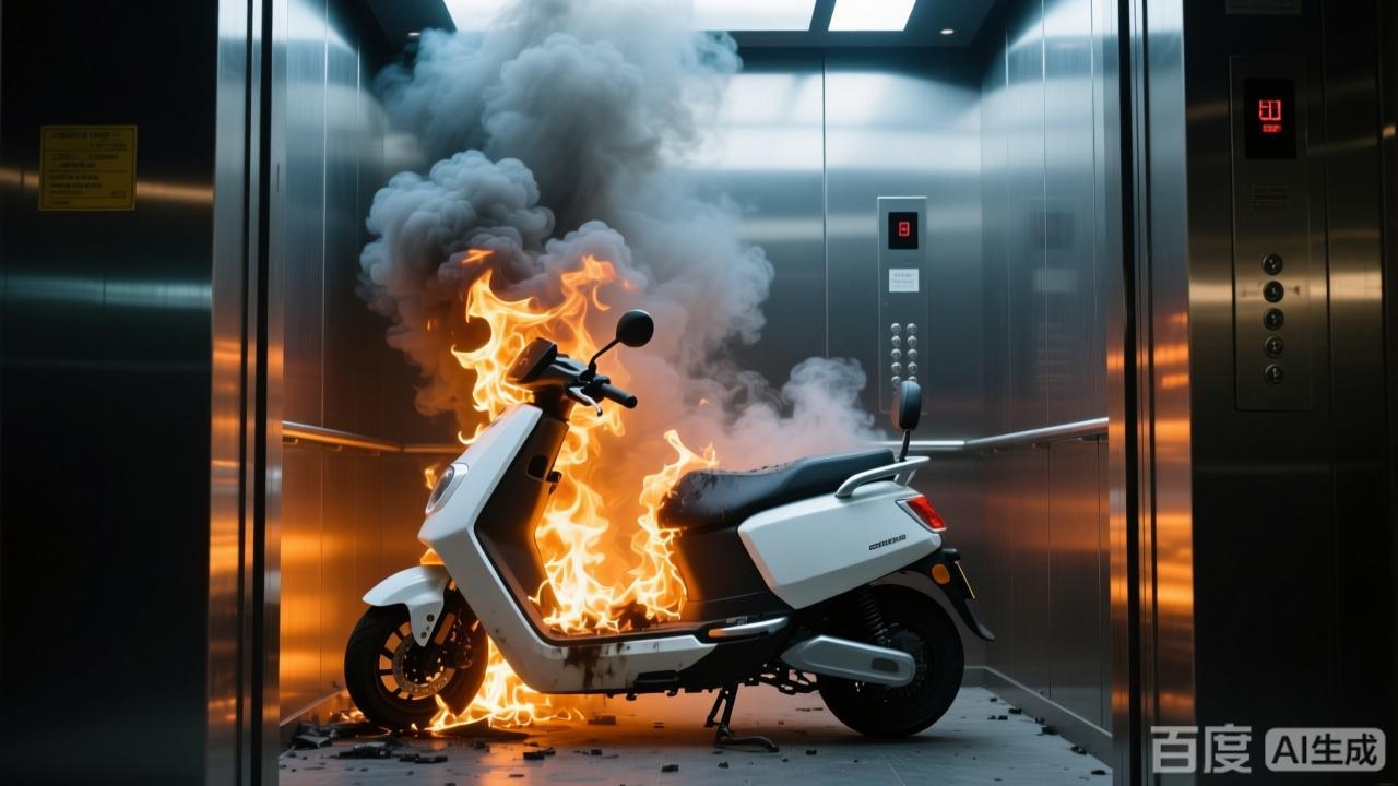 電動車上的鋰電池進入電梯更容易自燃？