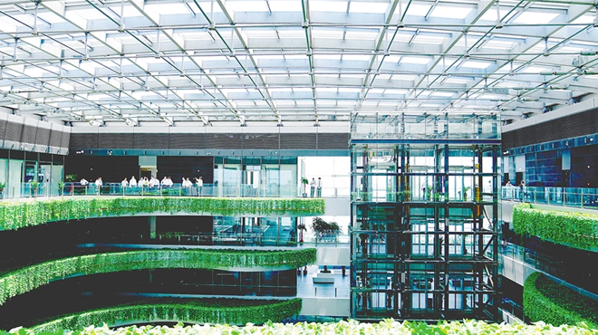 海口江東新區海南能源交易大廈內景