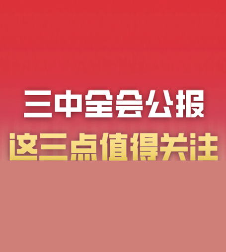 點“金”之道丨三中全會公報 這三點值得關注