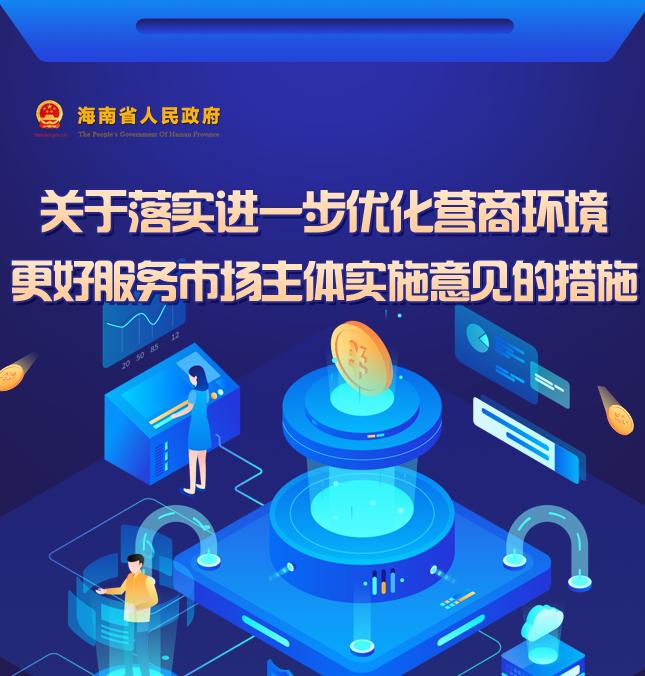 圖解：關于落實進一步優化營商環境 更好服務市場主體實施意見的措施