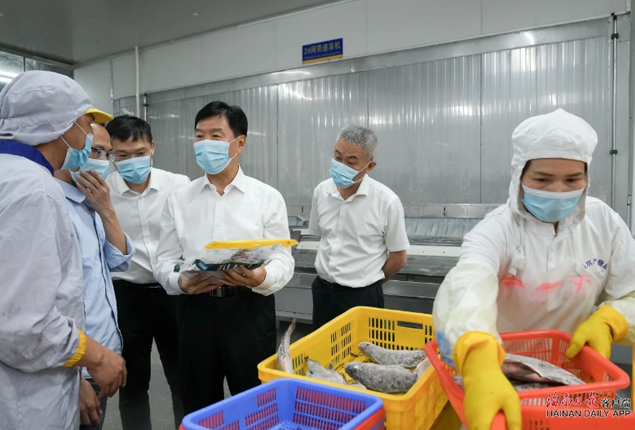 劉小明在澄邁海口調研企業生產經營情況